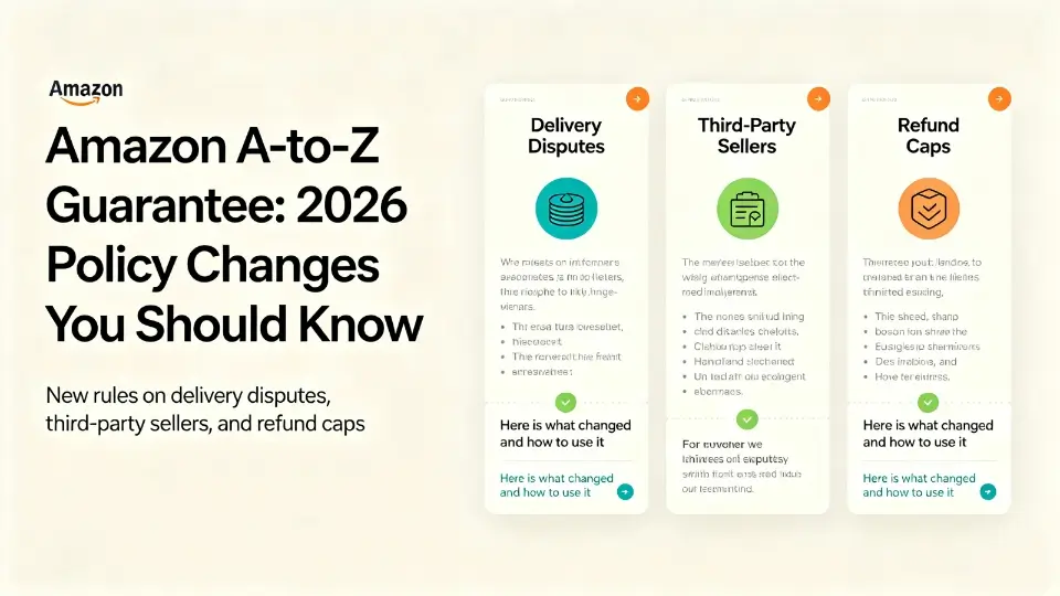 „Amazon A-to-Z Guarantee: Richtlinienänderungen 2026, die Sie kennen sollten“