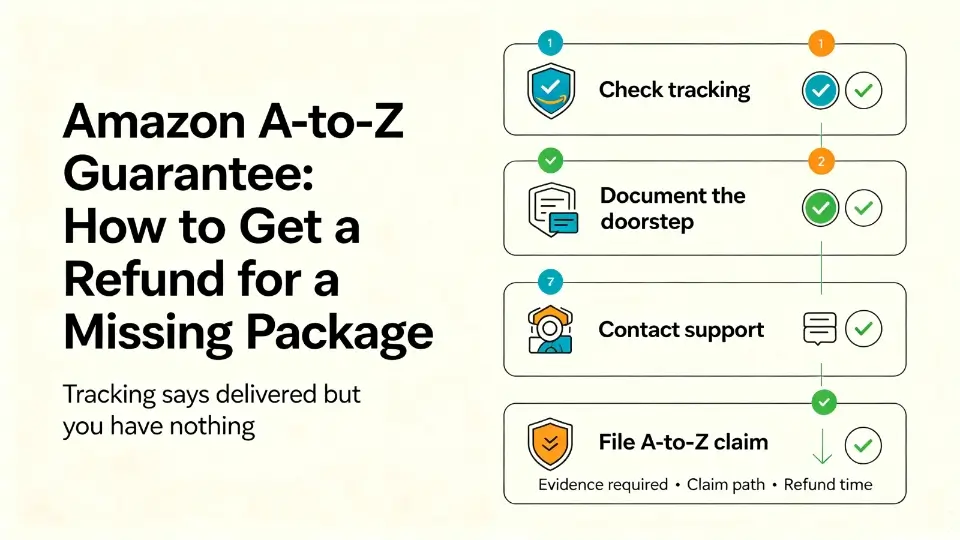 „Amazon A-to-Z Guarantee: So erhalten Sie eine Rückerstattung für ein fehlendes Paket“