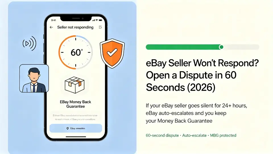 „Der eBay-Verkäufer antwortet nicht? Eröffnen Sie einen Streitfall in 60 Sekunden (2026)“