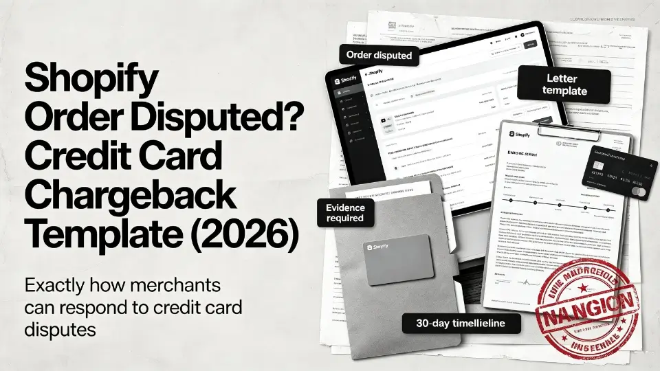„Shopify-Bestellung umstritten? Vorlage für Kreditkartenrückbuchung (2026)“