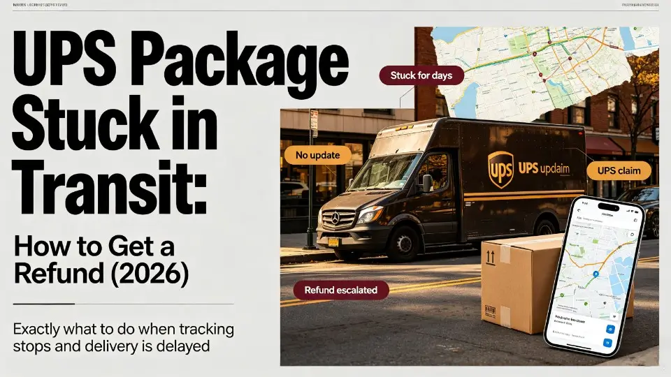 „UPS-Paket bleibt beim Transport stecken: So erhalten Sie eine Rückerstattung (2026)“